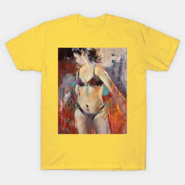 Women  Art Abstrac T-Shirt by momokcuil